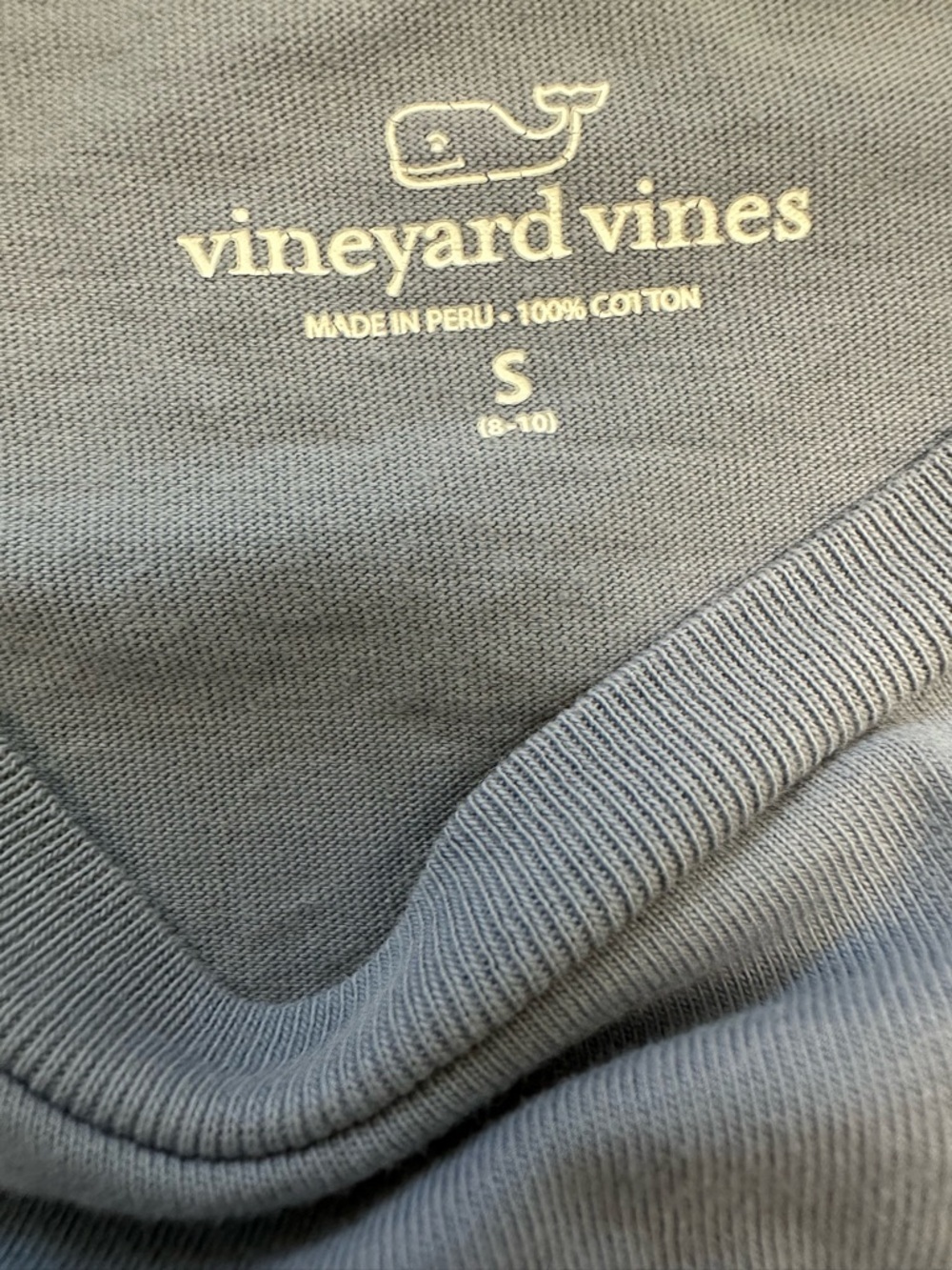 Vineyard Vines Long Sleeve Thanksgiving T-Shirt Boys Small Blue - Picture 5 of 5